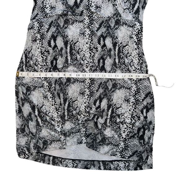 NEW YORK & COMPANY Stretch Snake Print Collared Dress Size XL - Picture 7 of 9